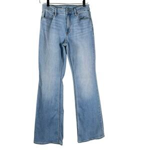 Old Navy Women's Blue High Rise Stretch Cotton Blend Wow Flared Leg Jeans Size 4